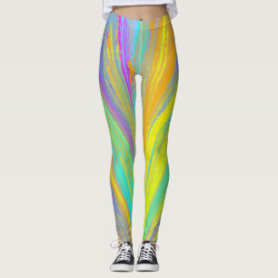 Abstrakt Tropical Summer Roligt Leggings