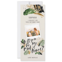 Abstrakt tropisk brudtjänstfoto