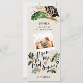 Abstrakt tropisk brudtjänstfoto