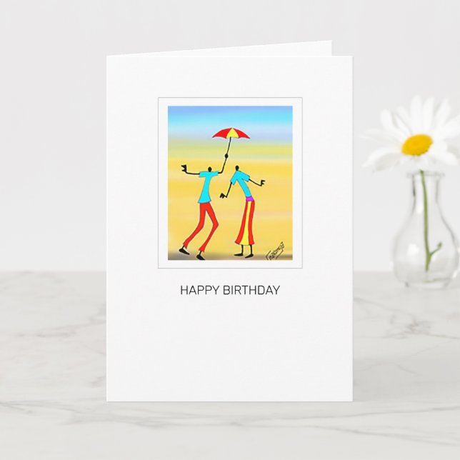 Abstrakt, tropisk sommardag kort (Liten växt)