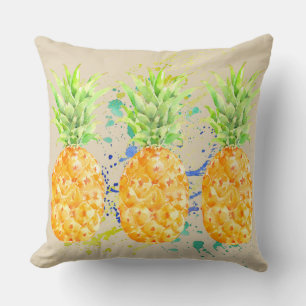 Abstrakt Tropiska ananas Kudde