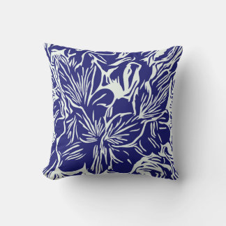 Abstrakt tropiska blommor botaniska kudde