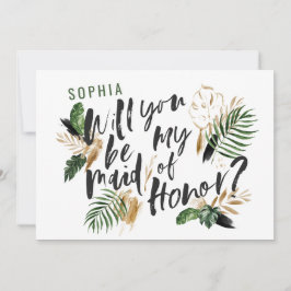 Abstrakt tropiska Maid of honor