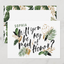 Abstrakt tropiska Maid of honor