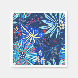 Abstrakt tropiska pappersservett