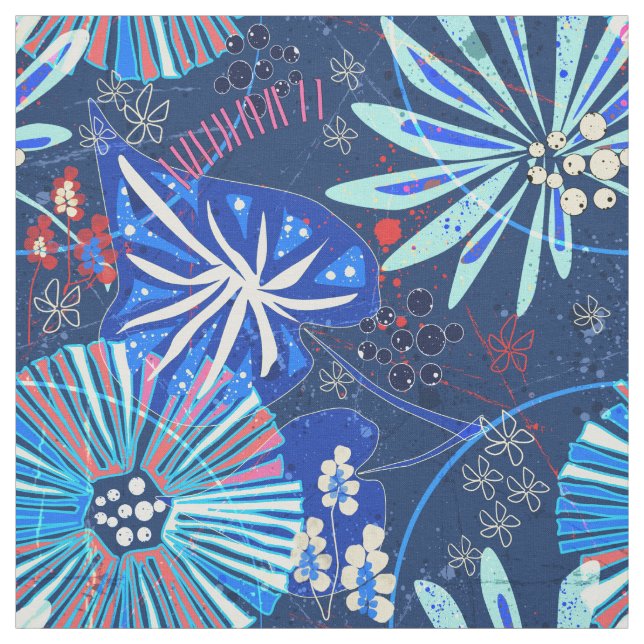 Abstrakt tropiskt. tyg (Provkarta)