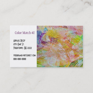Abstrakt Troweled Paint Visitkort