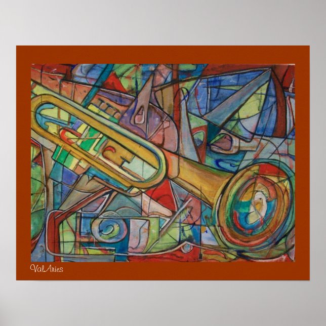 Abstrakt Trumpet Poster av ValAries (Framsidan)