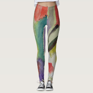 Abstrakt Tulips och Vår blommor Leggings