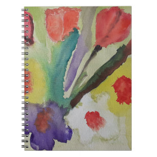 Abstrakt Tulips & Vår blommor bärbar dator Anteckningsbok