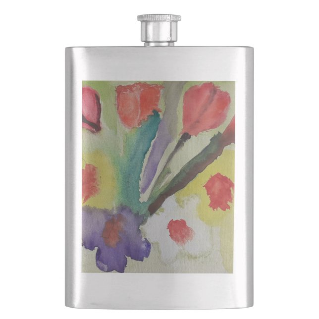 Abstrakt Tulips & Vår blommor Classic Fickplunta (Framsidan)