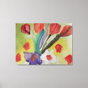 Abstrakt Tulips & Vår blommor Kanvastryck