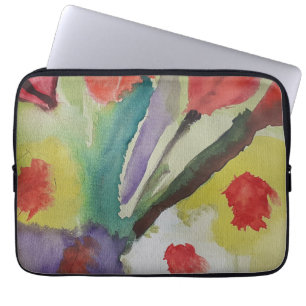 Abstrakt Tulips & Vår blommor Laptop sleeve