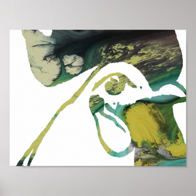 Abstrakt Tupp Silhouette. Poster (Framsidan)