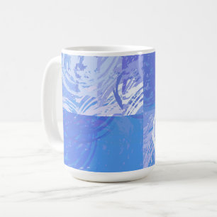 Abstrakt Turkos och Lila Kaffemugg