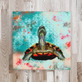 Abstrakt Turtle Artwork Fototryck