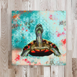 Abstrakt Turtle Artwork Fototryck