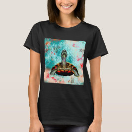 Abstrakt Turtle Artwork T Shirt