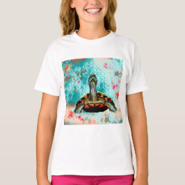 Abstrakt Turtle Artwork T Shirt