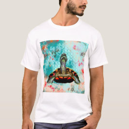Abstrakt Turtle Artwork T Shirt