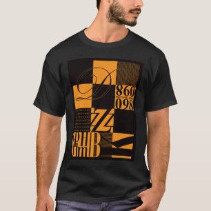 Abstrakt typografi t shirt