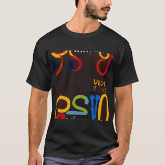 Abstrakt Typografi | Vibrant och dynamiskt T Shirt