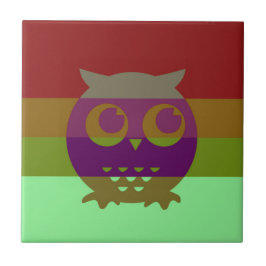 Abstrakt Uggla keramiskt foto Tile Kakelplatta