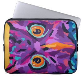 Abstrakt uggla laptop fodral