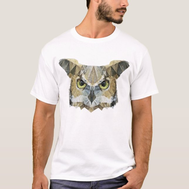 abstrakt uggla t-shirt (Framsida)