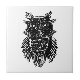 Abstrakt Uggla Tattoo Kakelplatta