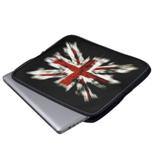 Abstrakt UK Flagga Laptop Fodral