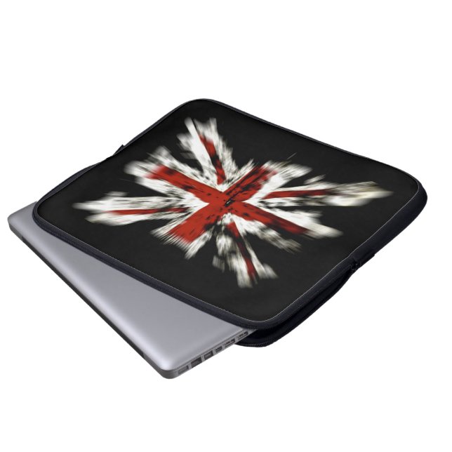 Abstrakt UK Flagga Laptop Fodral (Framre botten)