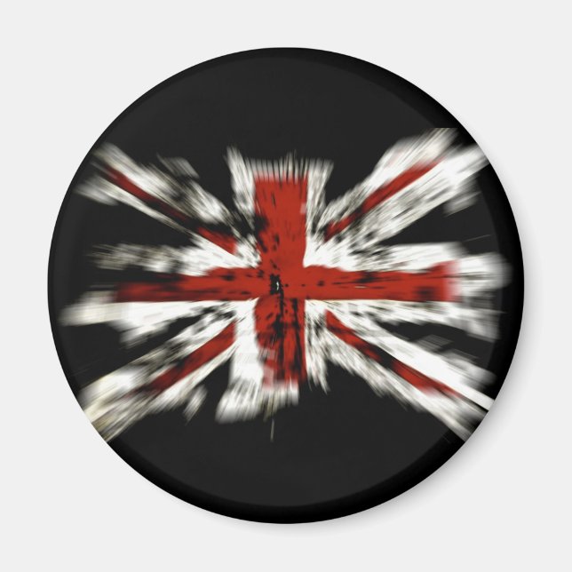ABSTRAKT UK FLAGGA MAGNET (Framsidan)