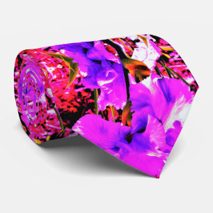 Abstrakt Ultra Violett Purpur Iris på Röd Slips
