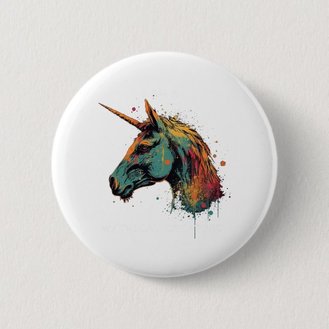 Abstrakt Unicorn Knapp (Framsida)