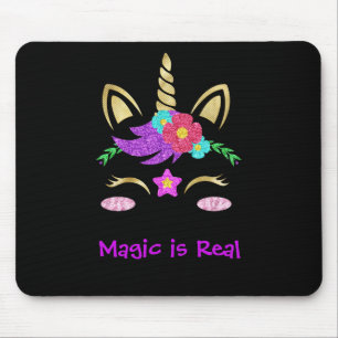 Abstrakt Unicorn Magic Rainbow Färg Personalize Musmatta