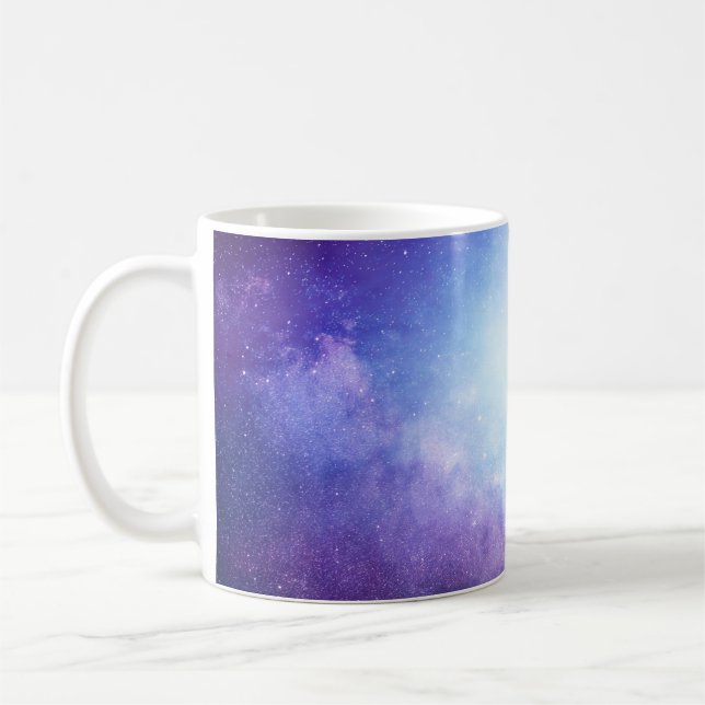Abstrakt universum rökstjärnor kaffemugg (Vänster)