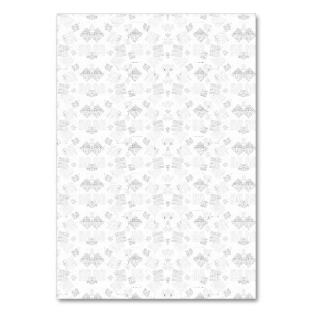 Abstrakt upprepad mönster av stiliserade former i  bordsnummer (Framsidan)