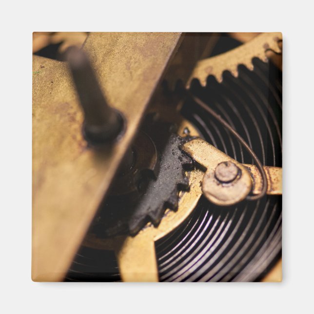 Abstrakt urverk magnet (Framsidan)
