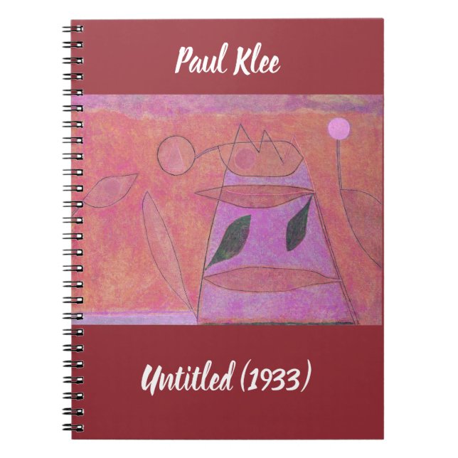 Abstrakt utan titlar Paul Klee Painting Anteckningsbok (Framsidan)