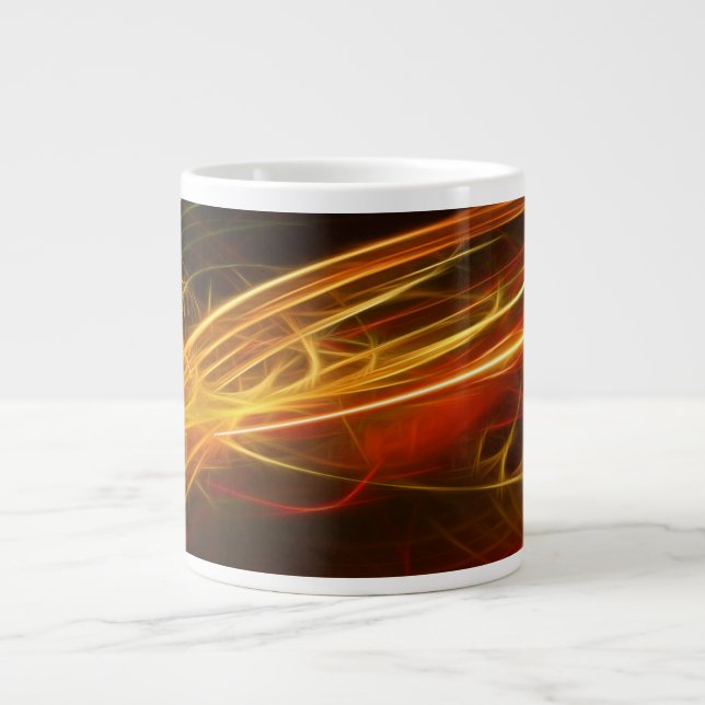 Abstrakt utformningsbanderoll jumbo mugg (Framsidan)