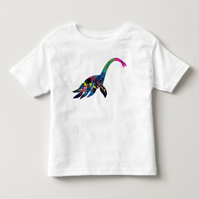 Abstrakt utslagsplats för havsDino baby Tee (Framsida)