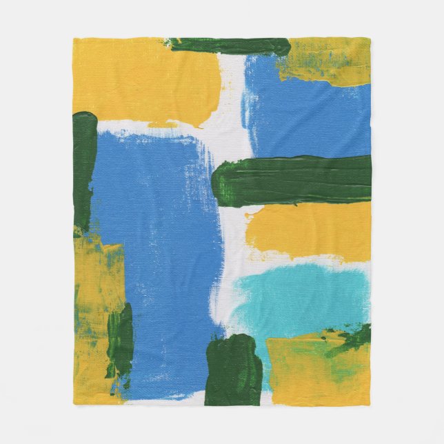 Abstrakt uttryck #3 av Michael Moffa Fleecefilt (Framsidan)