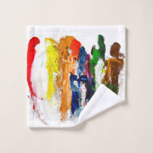 Abstrakt Uttryck för Figurer i Rörelse