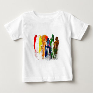Abstrakt Uttryck för Figurer i Rörelse T Shirt