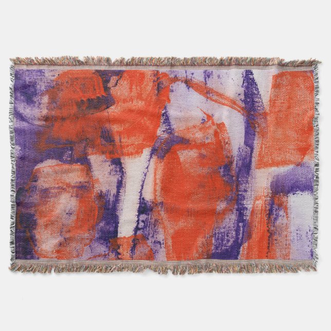 Abstrakt Uttryck nr 12 av Michael Moffa Filt (Framsidan)