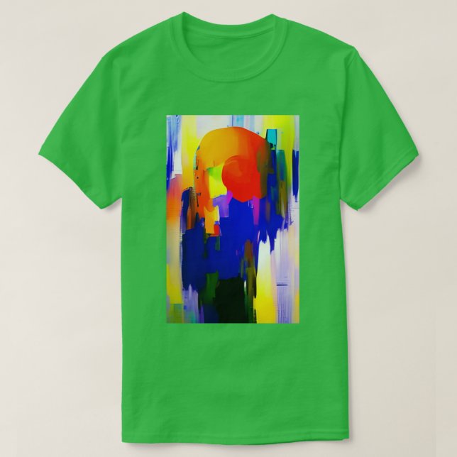 Abstrakt Uttryck Tapet 6 T Shirt (Design framsida)