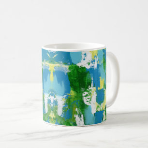 Abstrakt Uttrycket nr 5 av Michael Moffa Kaffemugg