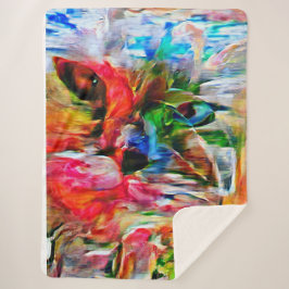 Abstrakt: Uttryckssymbol för kattutskrift"