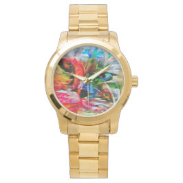 Abstrakt: Uttryckssymbol för kattutskrift" Armbandsur